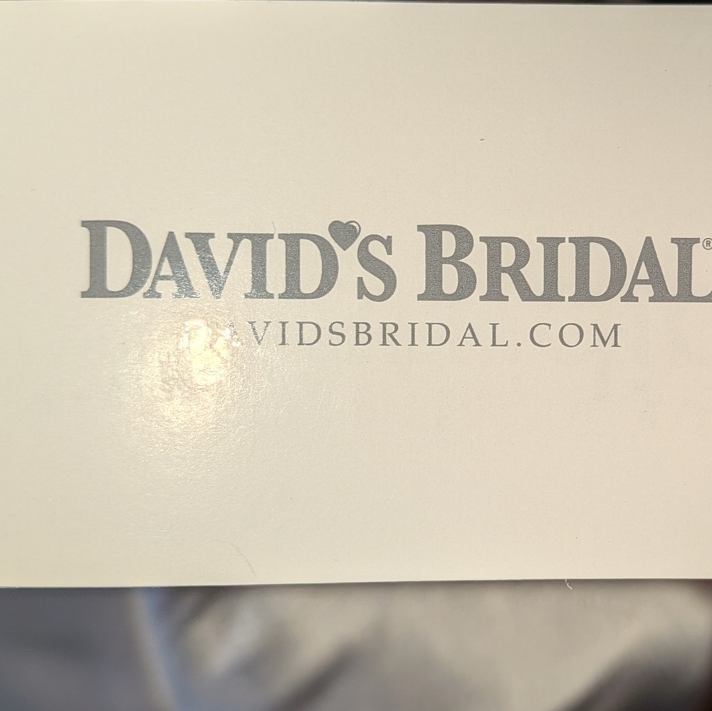 David's Bridal NWT Sexy DB Studio White Full Length Halter Gown Open Back - Picture 9 of 15